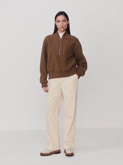 Pullover MUMFORD half zip fleece