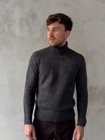 PHIL PETTER Nahtlos gestrickter Tweed-Pullover - 3D Technologie mit Alpaka und Merino