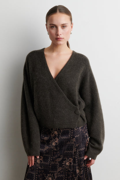 Pullover GABBY wrap knit