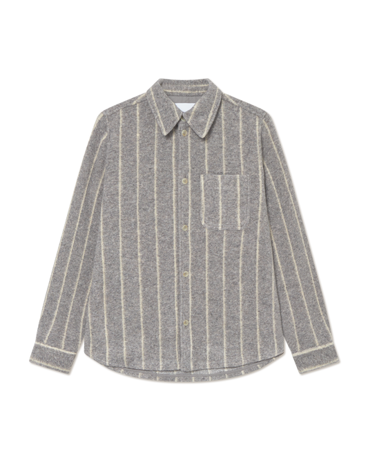 Lennon Wool Pinstripe Overshirt