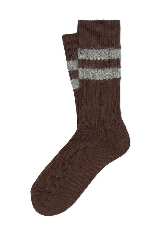 KOLA SHORT Socks in Cotton Brown