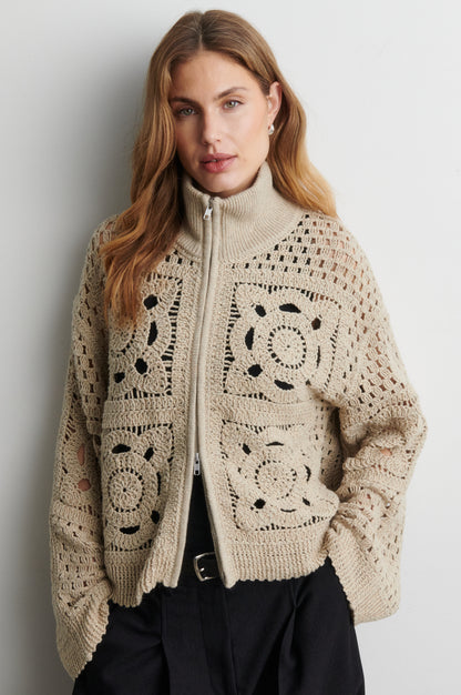 Cardigan CROSETTE knit cardigan