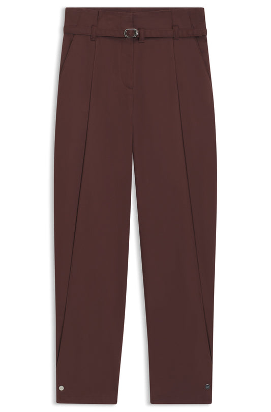 Tapered Fit Hose HAZELDA-1 aus Baumwoll-Twill