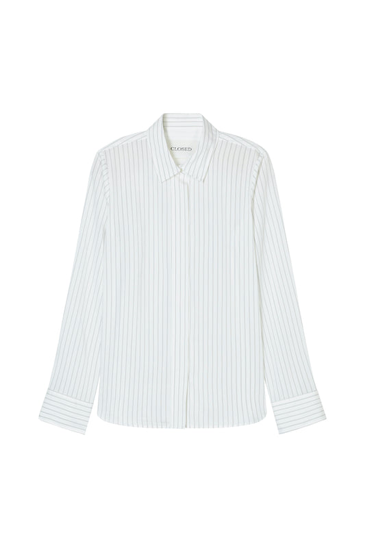 Bluse Classic Shirt mit Nadelstreifen