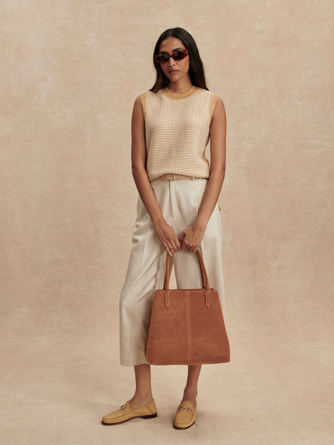 Ellison crop white leg
