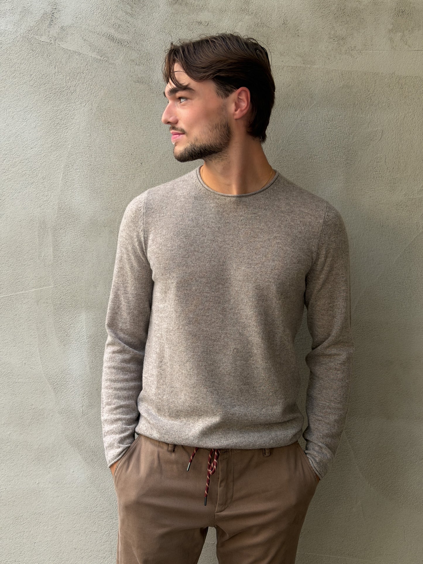Kaschmir Pullover Rollkante
