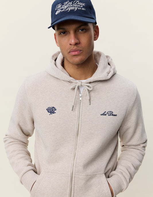 Deux Zipper Hoodie