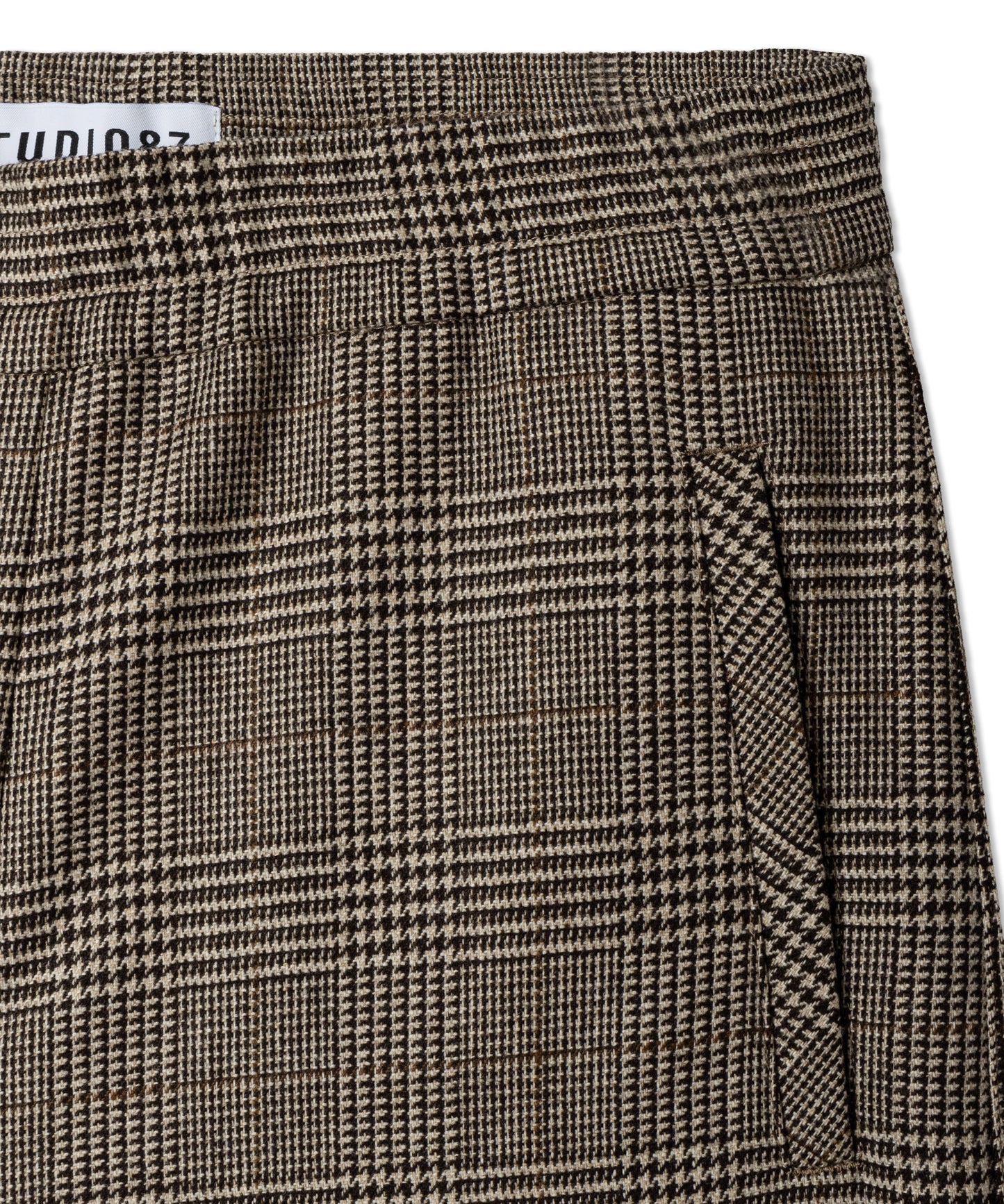 Hose STUDIO87 Aveline glencheck wool mix