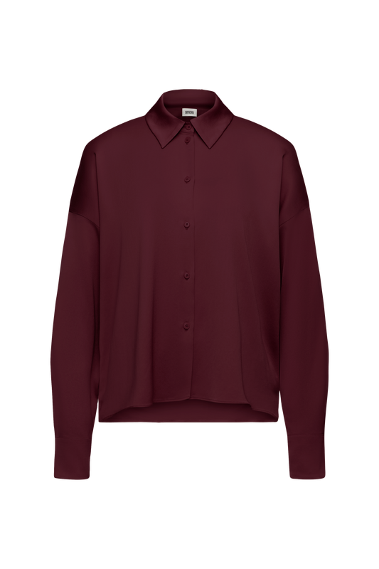 CLOELIA Hemdbluse aus Satin