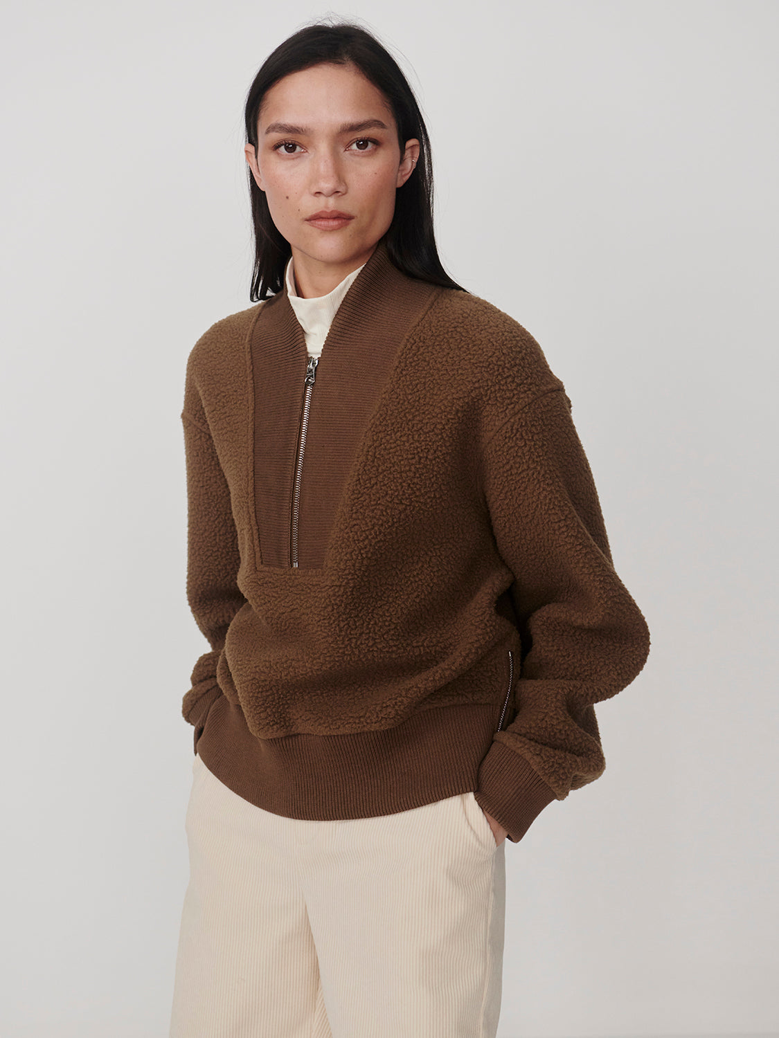 Pullover MUMFORD half zip fleece