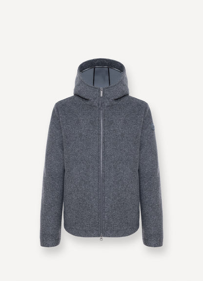 Jacke soft woolen hoodie jacket