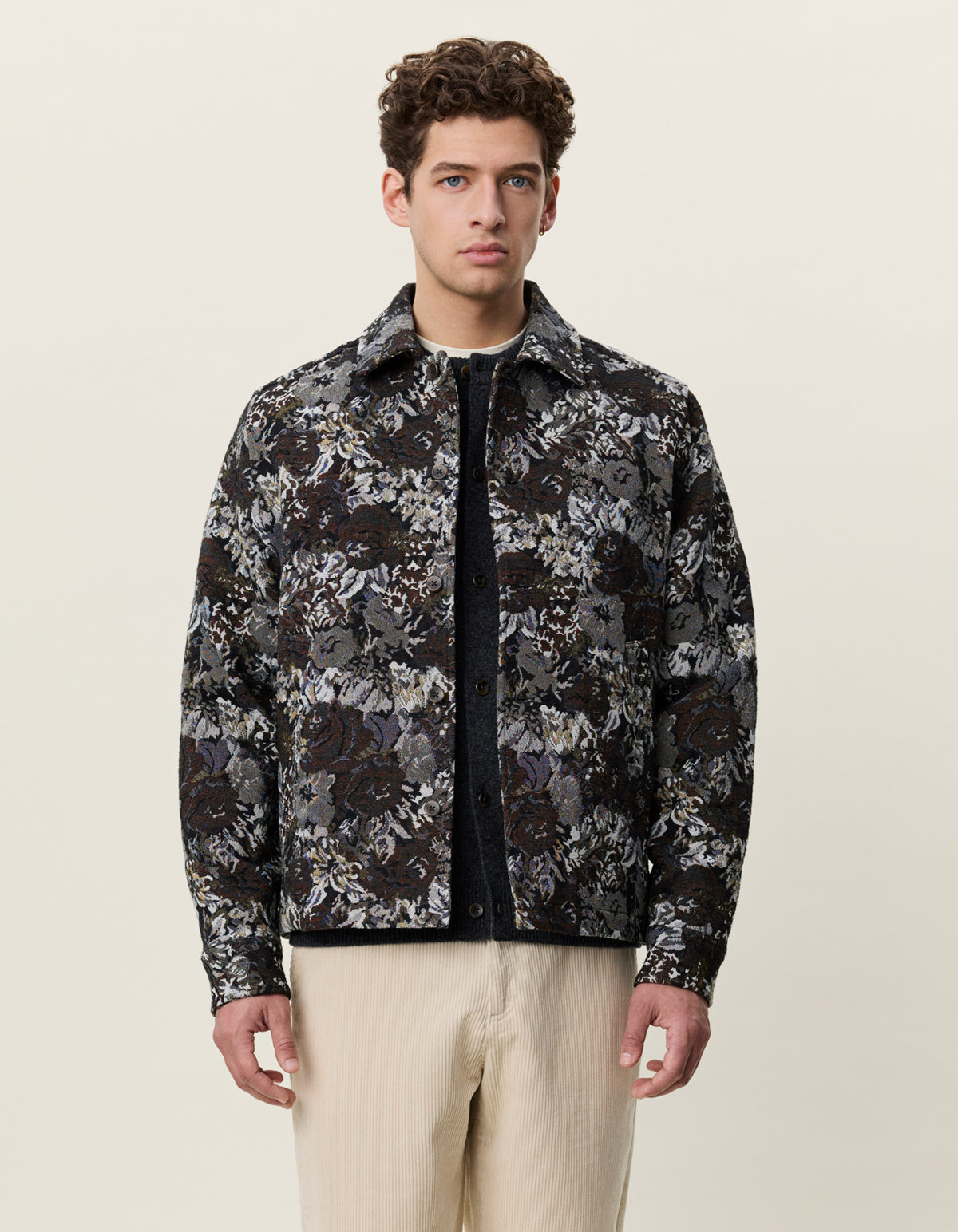 Rose Jaquard Overshirt