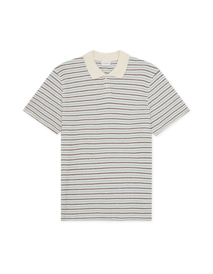 knitted Stripe Polo