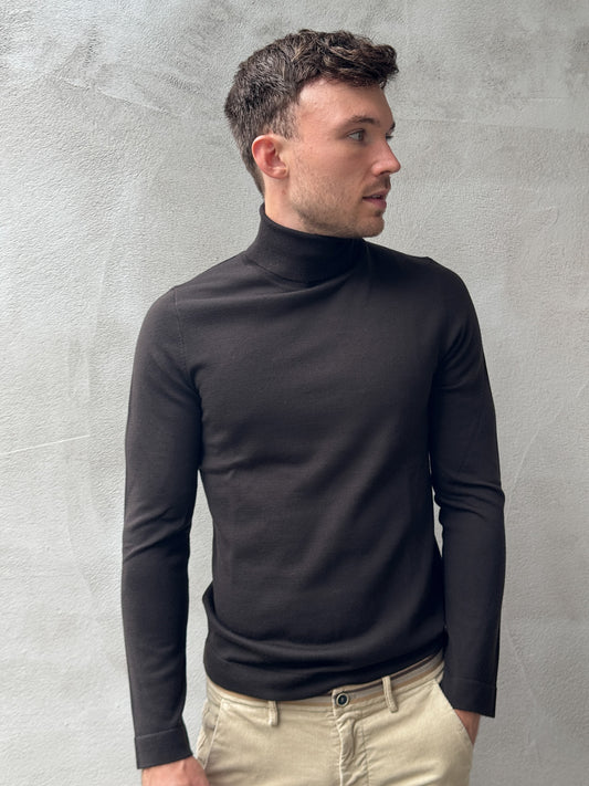 Rollkragenpullover aus Merinowolle