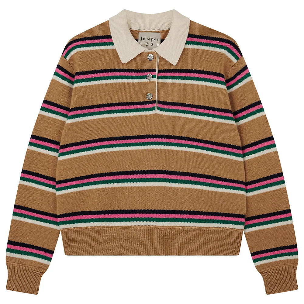 Tipping stripe rugby shirt