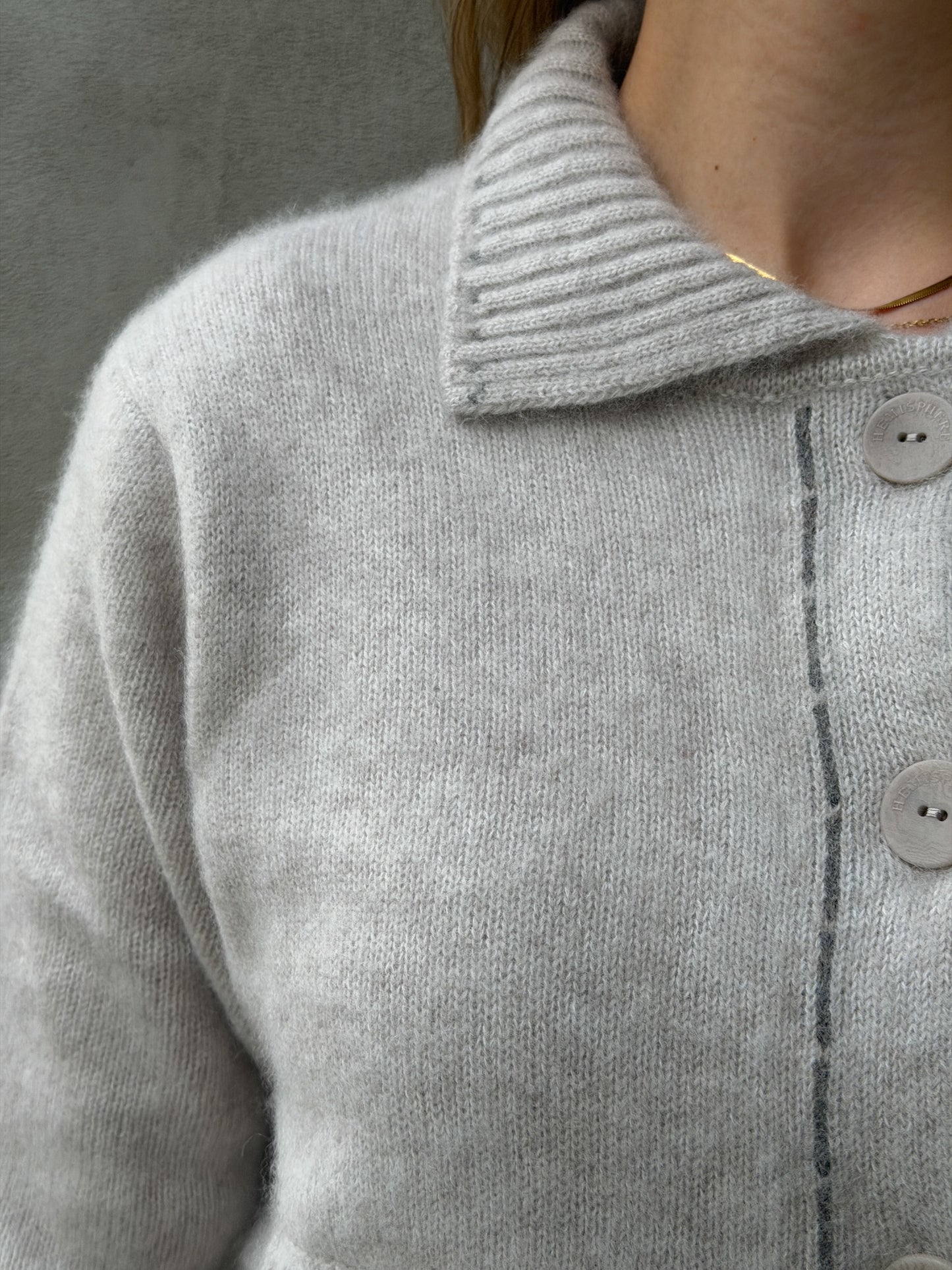 Cardigan Polo-Collar 63% Ca 37%C