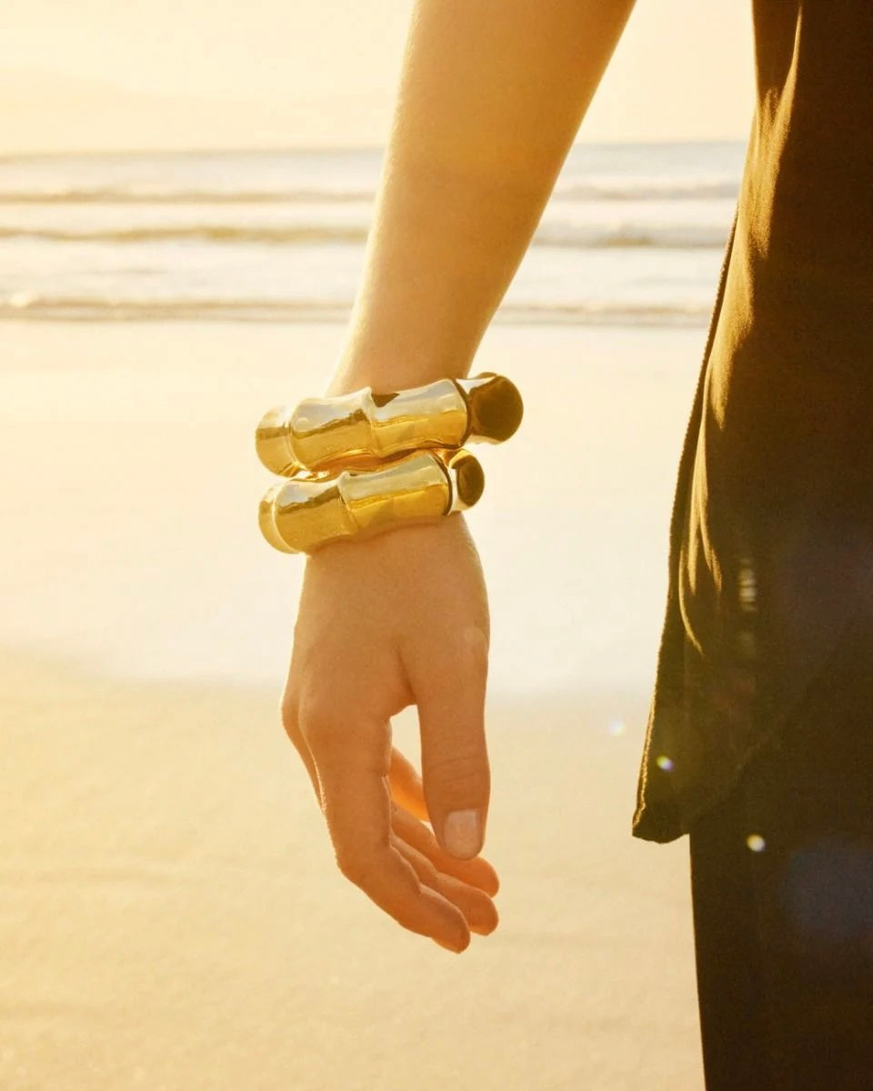 CANE – Statement-Armband mit Bambus-Struktur