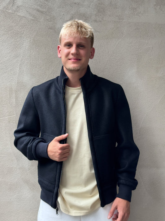 Wende Bomber-Jacke aus Wolle