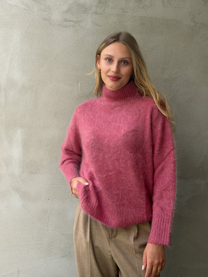 Pullover T-Neck MINK finish
