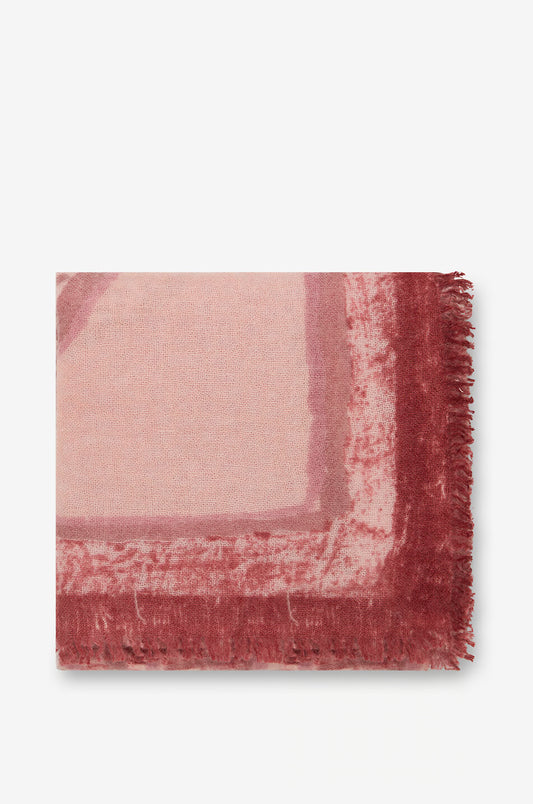 Scarf fantasy print woven 90x90