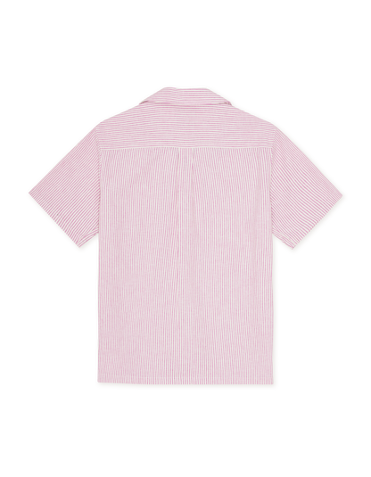 Lukas Stripe Cotton Linen Ss Shirt