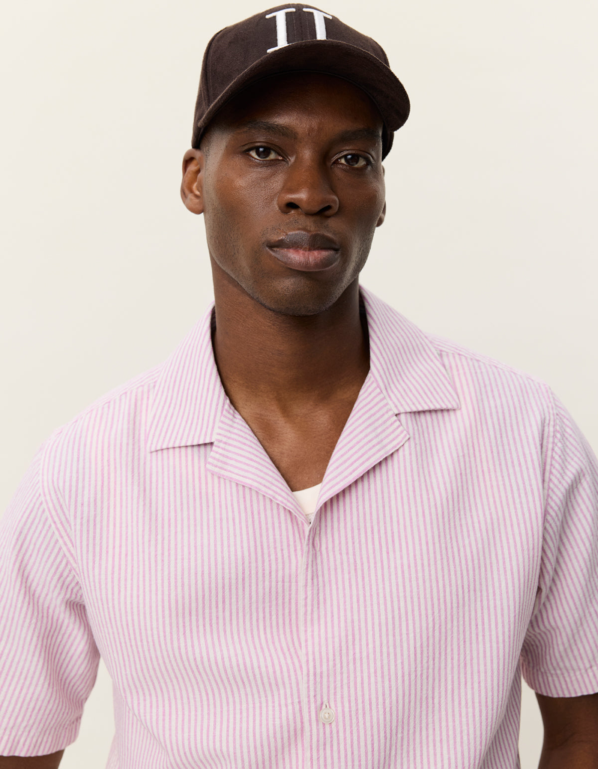 Lukas Stripe Cotton Linen Ss Shirt