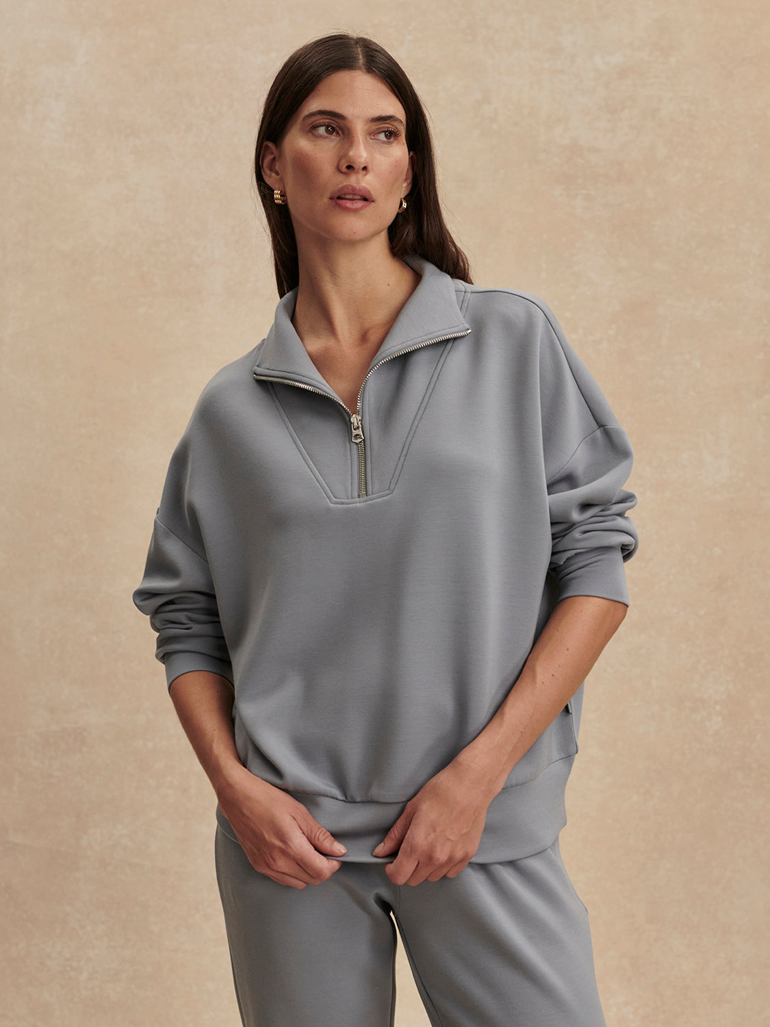 hawley half zip sweat