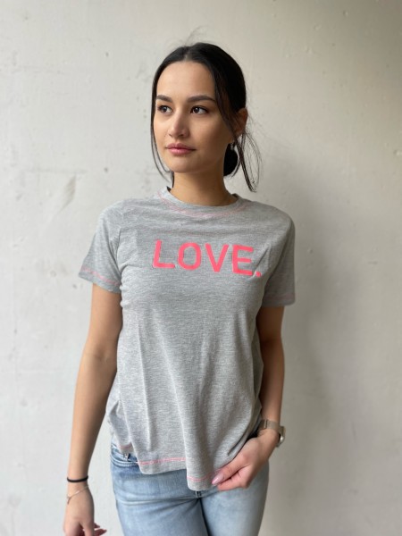 IQ Flowers T-Shirt LOVE mit Koordinaten von Paris
